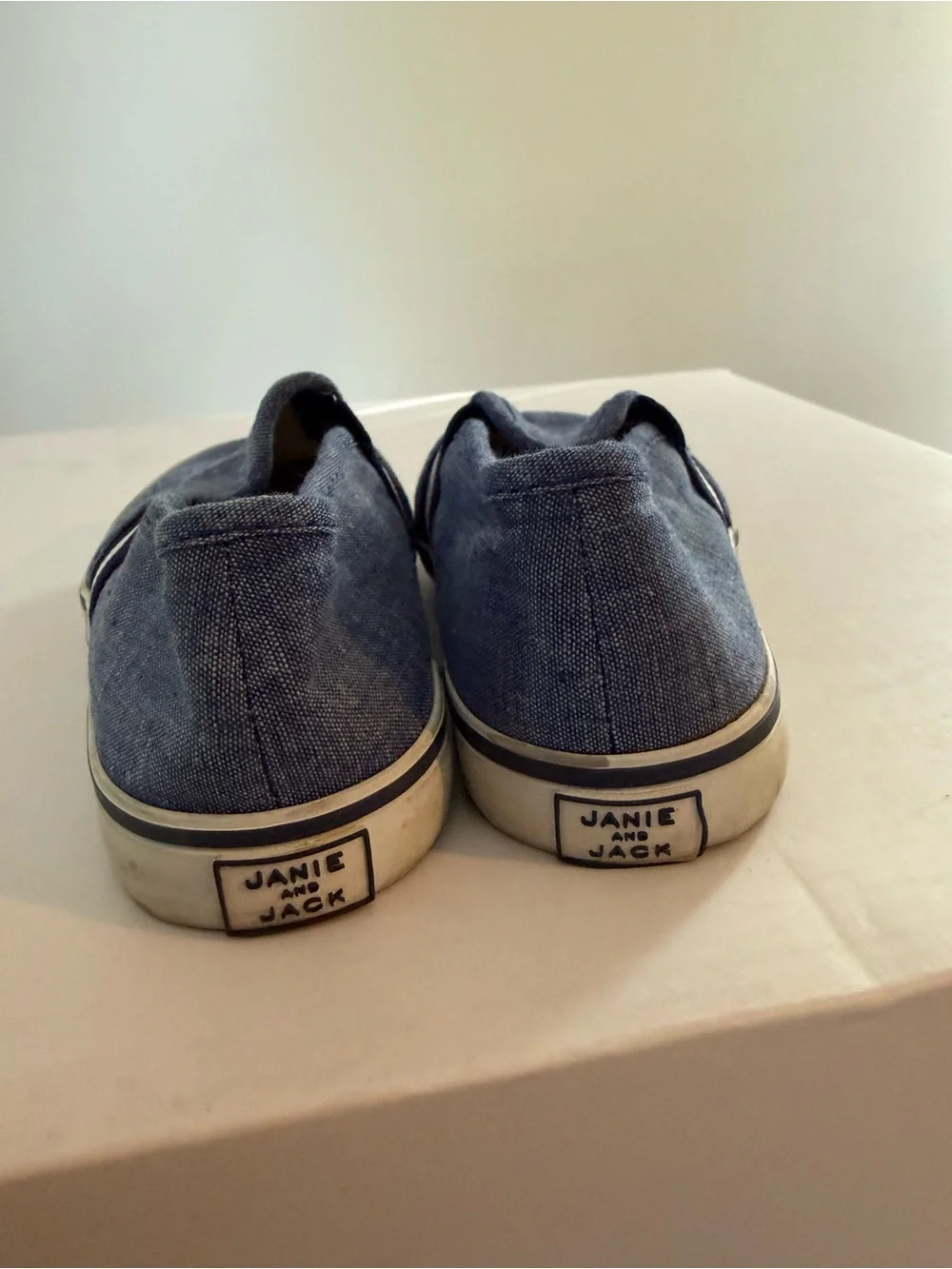 Janie And Jack Slip On Blue Shoes Toddler Size 9 #Lux-K-SH